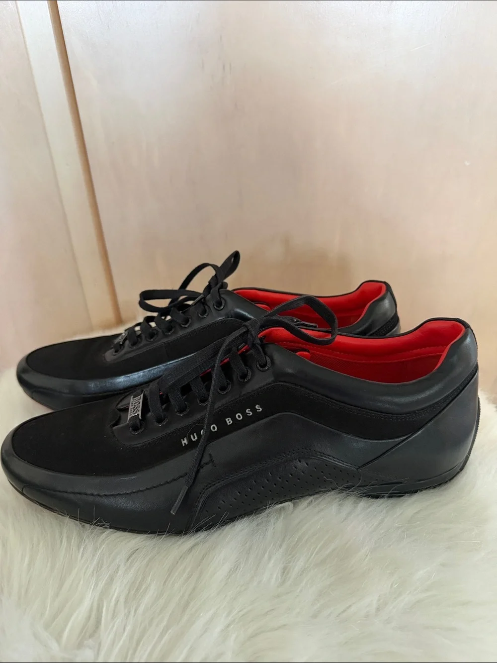Hugo Boss HB Racing 50307934 Black Leather Sneakers
